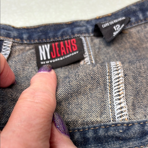 Denim Flared Skirt - Picture 2 of 6